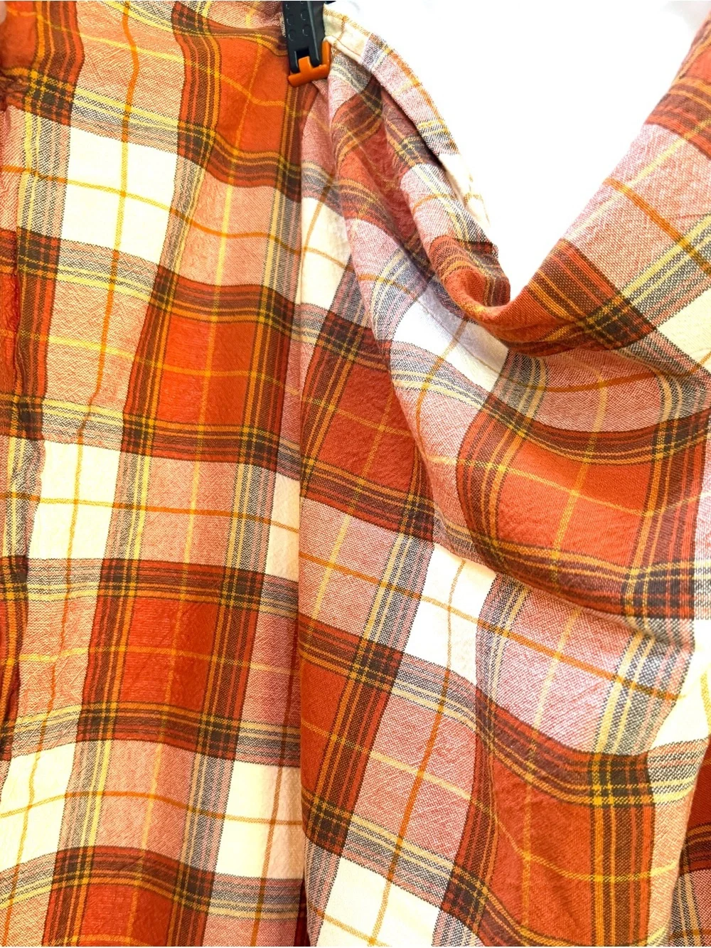 Autumn Orange Tartan Tablecloth